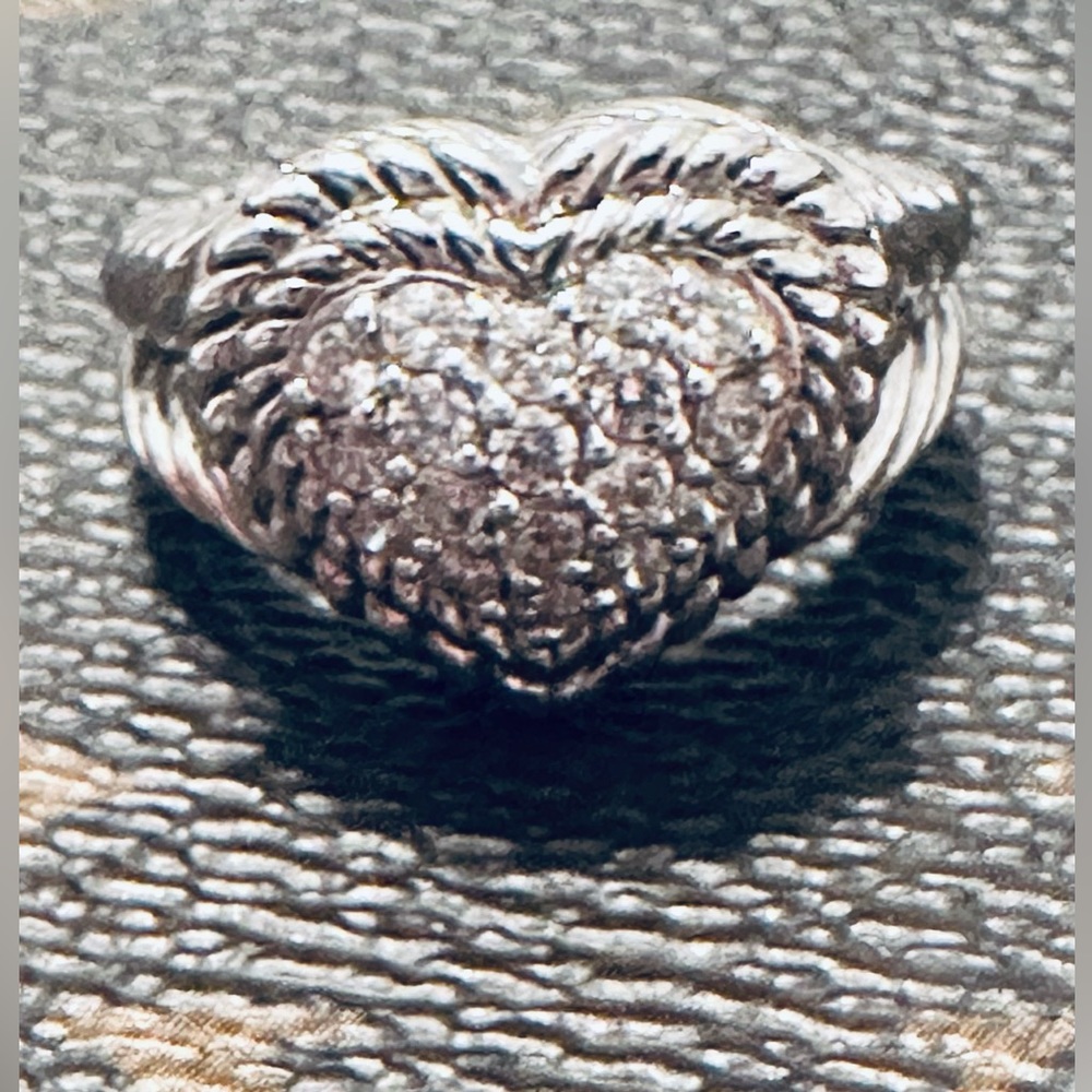 Judith Ripka Authentic Heart Ring - Size 7
